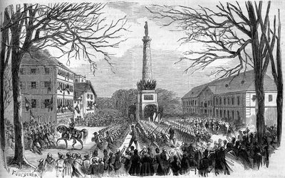 Annexion de la Savoie à la France, Chambéry, 28 mars - French School