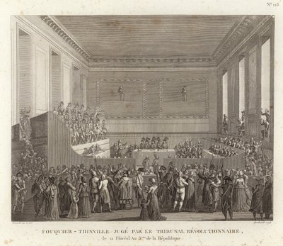 Antoine Quentin Fouquier-Tinville jugé par le tribunal révolutionnaire - French School