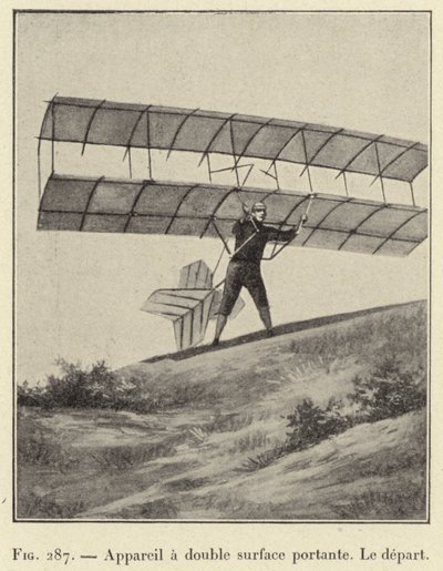 Appareil à double surface portante, Le départ - French School