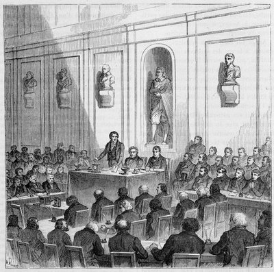 Arago annonce la découverte de Daguerre, lors de la séance publique de l