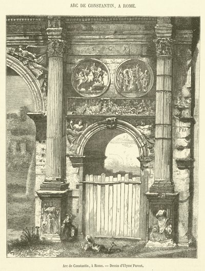 Arc de Constantin, à Rome - French School