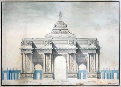 Arc de Triomphe, vers 1810 - French School