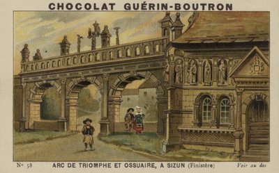 Arc de Triomphe et Ossuaire, à Sizun, Finistère - French School