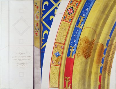 Archivolte du monument au-dessus du maître-autel de la Sainte-Chapelle, Paris - French School