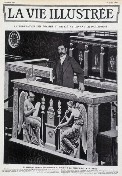 Aristide Briand à la tribune de la Chambre (séparation de l