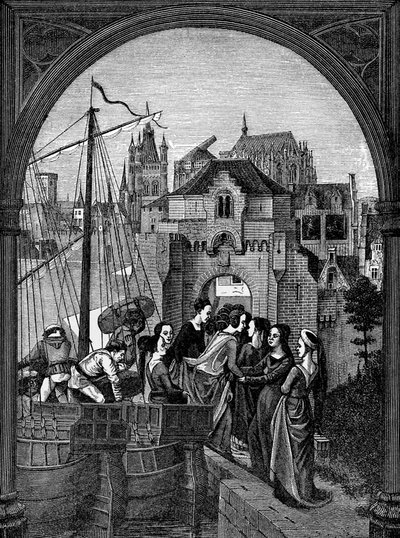 Arrivée à Cologne de la flotte du tyran Maximus - French School