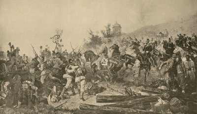 Arrivée des troupes bavaroises devant Paris, Guerre franco-prussienne, septembre 1870 - French School