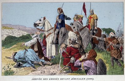 Arrivée des croisés devant Jérusalem (1099) - French School