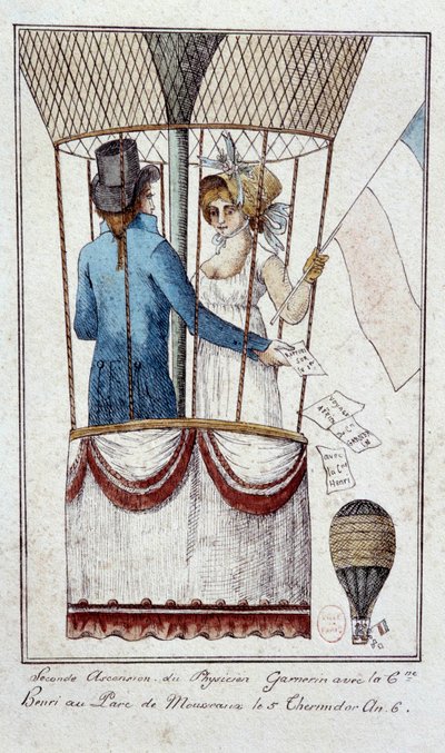 Ascension du physicien André Jacques Garnerin - French School