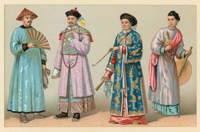 Costume asiatique - French School