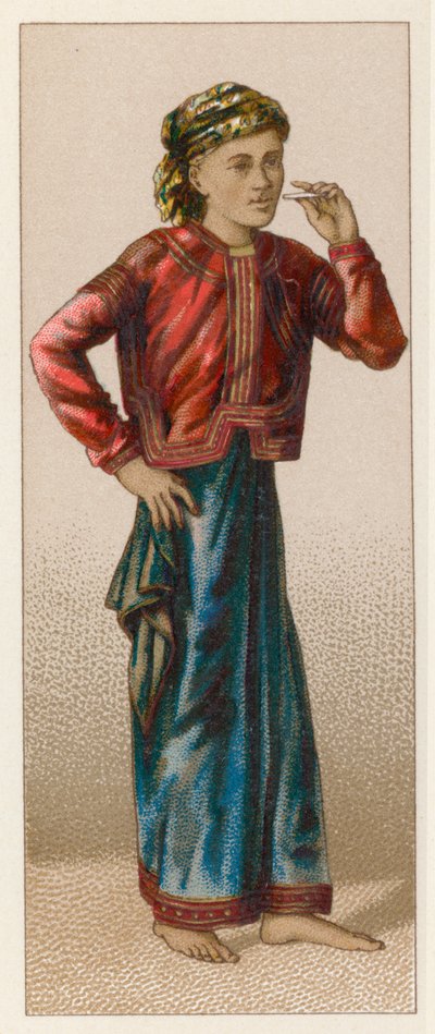 Costume asiatique - French School