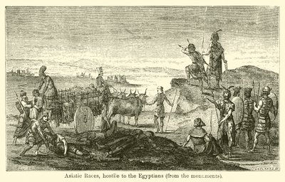 Races asiatiques, hostiles aux Égyptiens, d