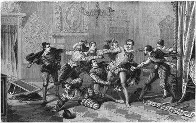 Assassinat de Henri Ier de Lorraine, duc de Guise dit le Balafré (1550-1588), 23 décembre - French School