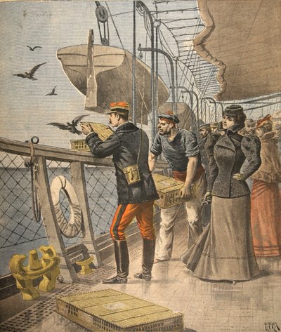 En mer, illustration du Petit Journal : Supplément illustré, 10 avril 1898 - French School