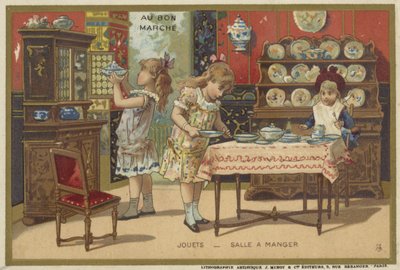 Cartes Au Bon Marché avec des jeux pour enfants - French School
