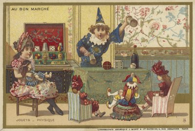 Cartes Au Bon Marché avec des jeux pour enfants - French School