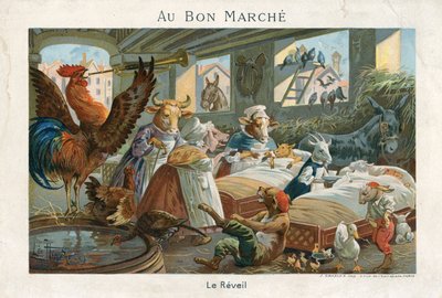 Carte de commerce Au Bon Marché - French School