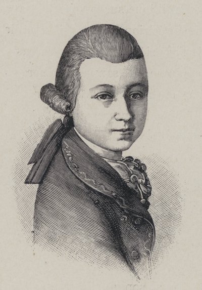 Le compositeur autrichien Wolfgang Amadeus Mozart à l
