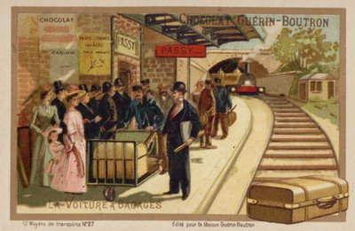 Chariot à bagages - French School