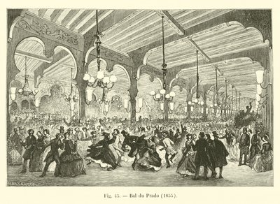 Bal du Prado, 1855 - French School