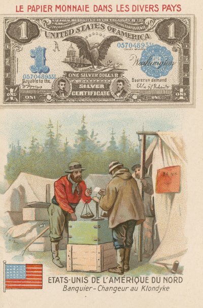 Banquier et changeur, Klondike, Alaska, États-Unis - French School