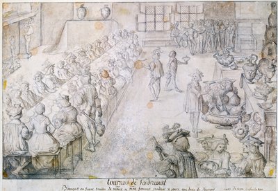 Banquet au tournoi de Sandricourt en 1493 - French School