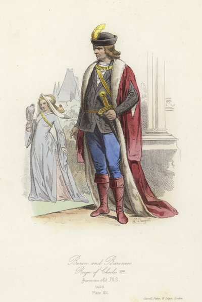 Baron et baronne, règne de Charles VIII de France - French School