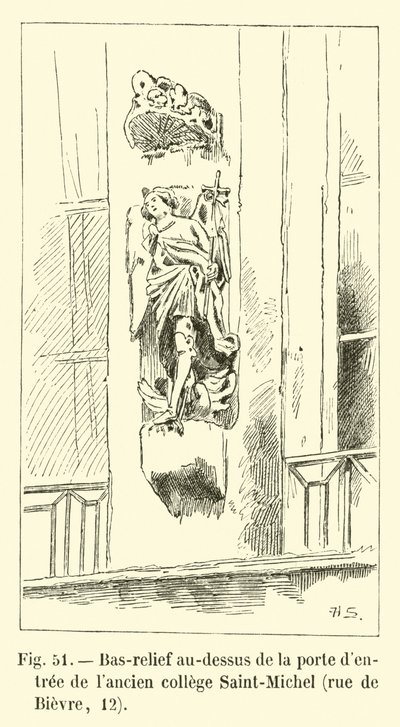 Bas-relief au-dessus de la porte d