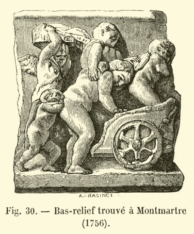 Bas-relief trouvé à Montmartre - French School