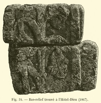 Bas-relief trouvé à l