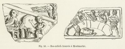 Bas-reliefs trouvés à Montmartre - French School