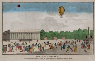 Jour de la Bastille, Paris, 14 juillet 1801 - French School