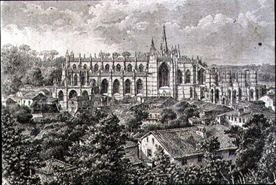 Monastère de Batalha dans les années 1860 - French School