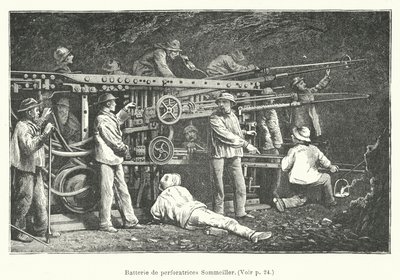 Batterie de perforatrices Sommeiller - French School