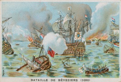 Bataille de Beachy Head (Bataille de Bevesiers), 1690 - French School