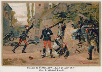 Bataille de Froeschwiller, la mort du général Raoult - French School