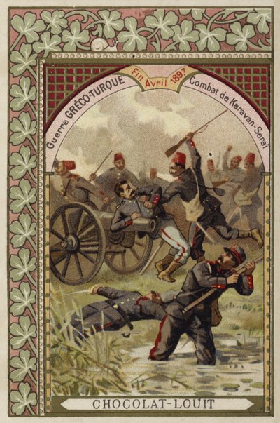 Bataille de Karavan-Serai, guerre gréco-turque, avril 1897 - French School