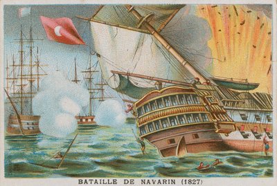 Bataille de Navarin, 1827 - French School
