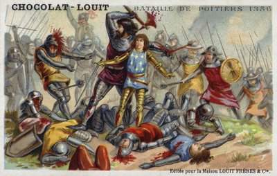 Bataille de Poitiers, France, 1356 - French School