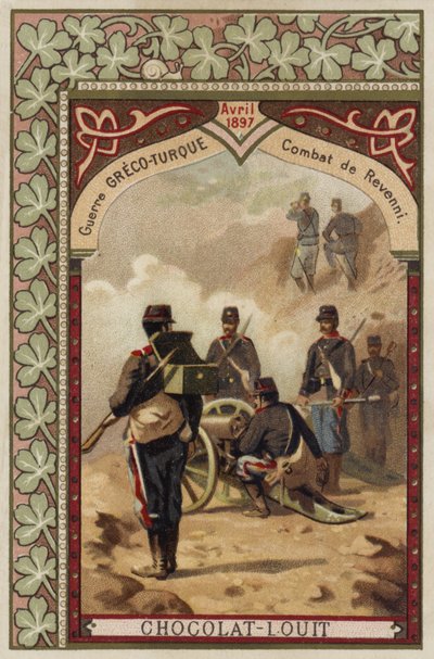 Bataille de Revenni, guerre gréco-turque, avril 1897 - French School