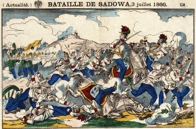 Bataille de Sadowa le 3 juillet - French School