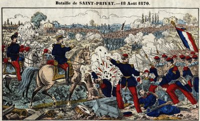Bataille de Saint-Privat le 18 août - French School
