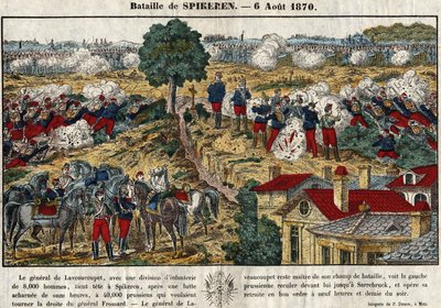Bataille de Spicheren le 6 août - French School