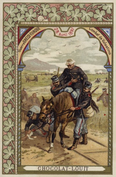 Bataille de Velestino, guerre gréco-turque, 28 avril 1897 - French School