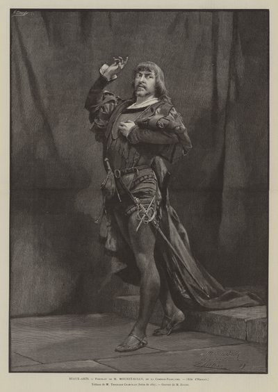 Beaux-Arts, Portrait de M Mounet-Sully, de la Comedie-Francaise, Role d