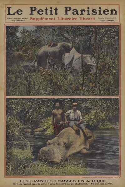 Chasse au gros gibier en Afrique - French School