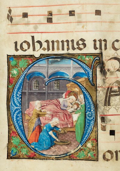 Naissance de la Vierge, Graduel, f.76 - French School