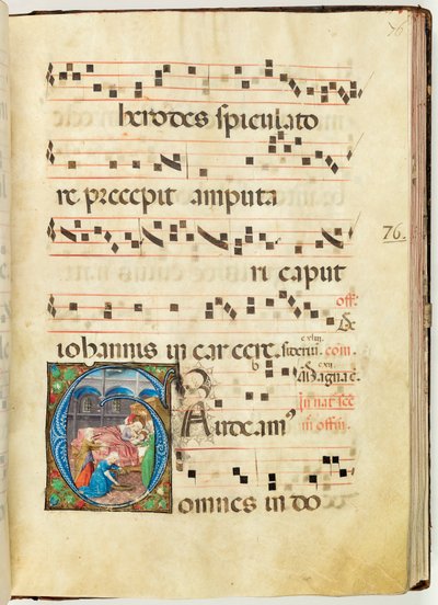 Naissance de la Vierge, Graduel, f.76 - French School