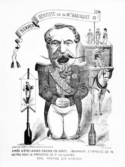 Bismarck, dentiste de Sa Majesté Badinguet III, 1871 - French School