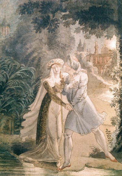 Blanca et Abon Hamet dans les Jardins de l